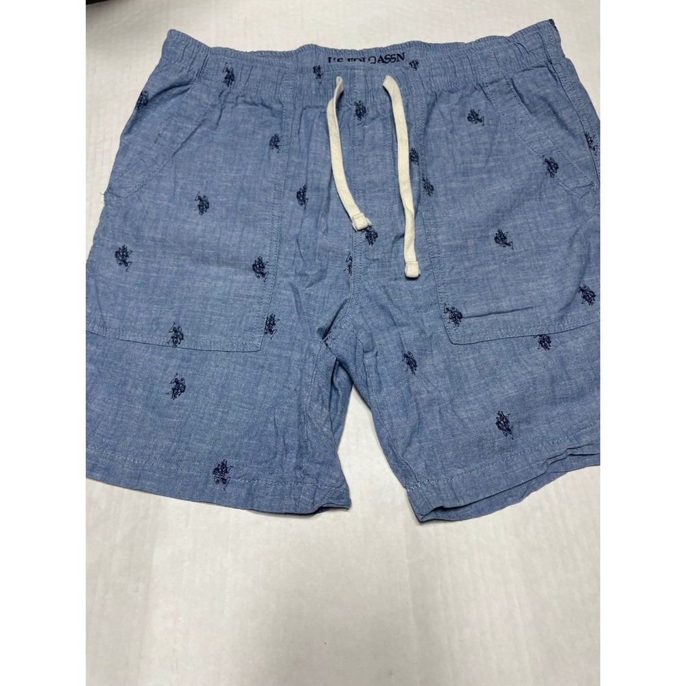 US polo Men's Flat Front Shorts size.    ‎  L b1